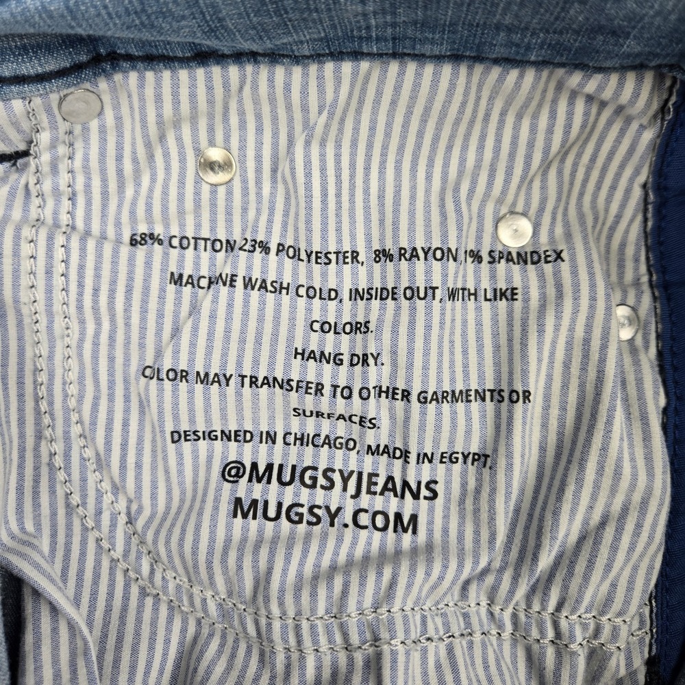 Mugsy Jeans 30x30 Mens Light Wash Stretch Denim Cooldowns Coolmax FLX9CTL NWT - Picture 5 of 10